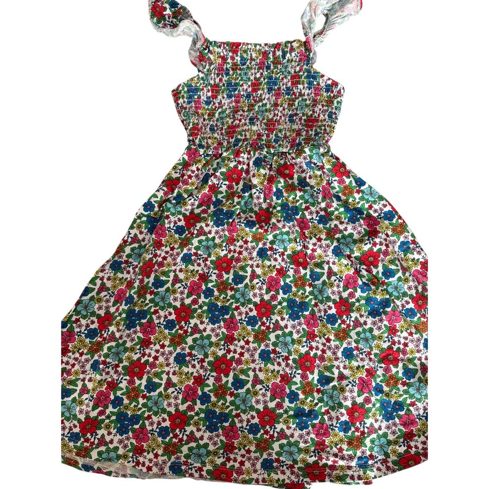 Mini Boden pink floral dress size 7-8